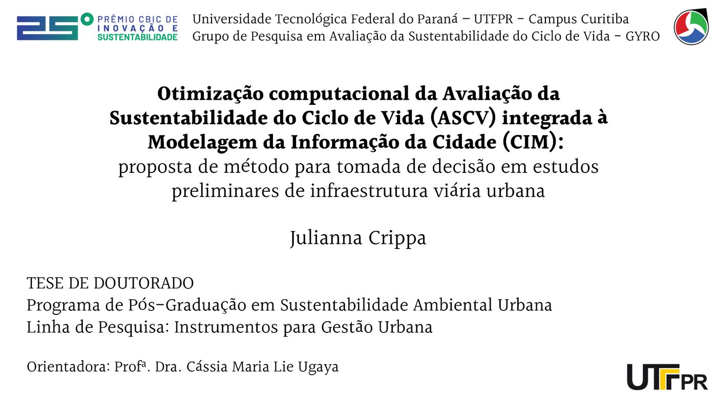 Otimização computacional da ASCV integrada ao CIM